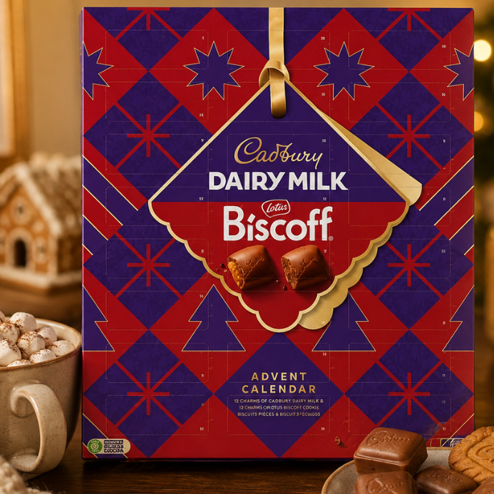 Cadbury Dairy Milk Biscoff Chunk Advent Calendar 236g