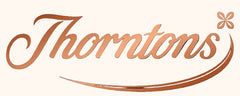 Thorntons logo in orange on a transparent background