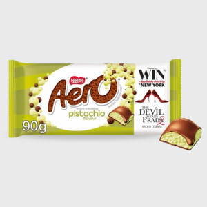 Aero Pistachio Flavour Chocolate Bar - 90g