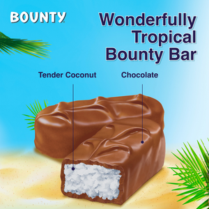Bounty Chocolate Bar Minis 7 pack - 227g