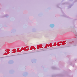 Boynes Pink & White Sugar Mice 60g