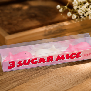 Boynes Pink & White Sugar Mice 60g