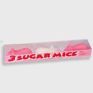 Boynes Pink & White Sugar Mice 60g