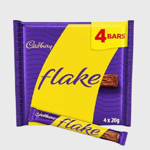 Cadbury Flake Chocolate Bar 4 Pack (4 × 20g / 80g total)
