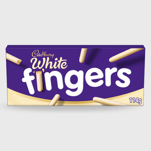 Cadbury White Chocolate Fingers Biscuits - 114g