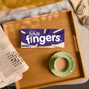 Cadbury White Chocolate Fingers Biscuits - 114g