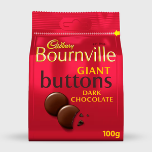 Cadbury Bournville Dark Chocolate Giant Buttons Bag - 100g