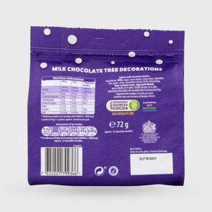 Cadbury Dairy Milk Chocolate Christmas Tree Decorations 72g