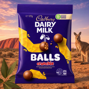 Cadbury Dairy Milk Crunchie Milk Chocolate Honeycomb Balls 127g