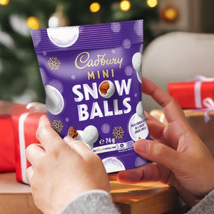 Cadbury Dairy Milk Mini Snow Balls Bag 74g