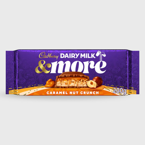 Cadbury Dairy Milk & More Caramel Nut Crunch Chocolate Bar - 200g