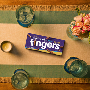 Cadbury Fingers Salted Caramel Finger Chocolate Biscuits  - 114g