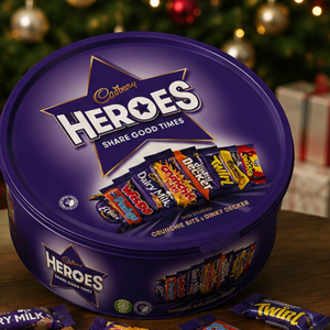 Cadbury Heroes Assorted Chocolates Tub 475g
