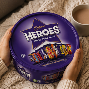 Cadbury Heroes Assorted Chocolates Tub 475g