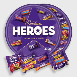 Cadbury Heroes Assorted Chocolates Tub 475g