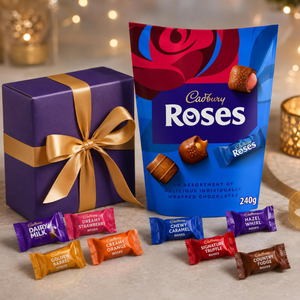 Cadbury Roses Assorted Chocolates Gift Box Carton 240g