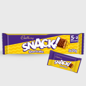 Cadbury Snack! Shortcake packaging on a white background