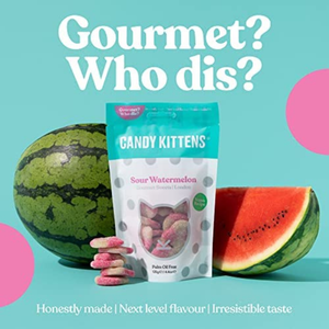 Candy Kittens Sour Watermelon Gummy Sweets - 140g