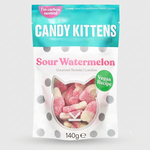 Candy Kittens Sour Watermelon Gummy Sweets - 140g