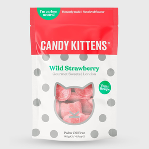 Candy Kittens Wild Strawberry Gummy Sweets - 140g