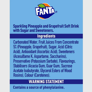 Fanta Pineapple & Grapefruit Soft Drink Soda - 330ml