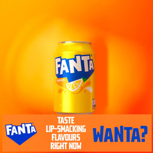Fanta Lemon Soda 330ml Can