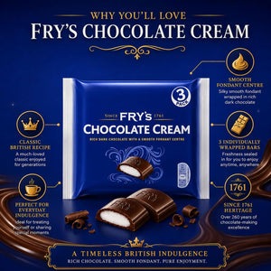 Fry’s Chocolate Cream Chocolate Bars 3 Pack