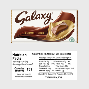Galaxy Milk Chocolate Bar - 100g