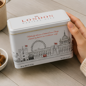 Gardiners City of London Clotted Cream Vanilla Fudge Tin 300g