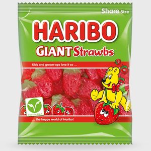 Haribo Giant Strawberries Share Bag - 175g