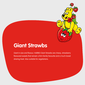 Haribo Giant Strawberries Share Bag - 175g