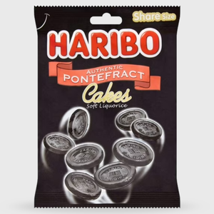 Haribo Pontefract Cakes - Soft Liquorice Share Bag - 160g