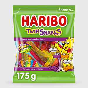 Haribo Twin Snakes Share Bag - 175g