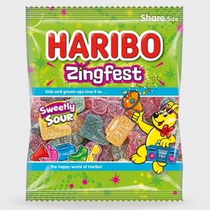 Haribo Zingfest Share Bag 150g - Sour Gummy Candy Mix