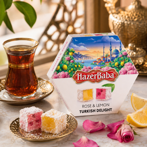 Hazer Baba Rose & Lemon Turkish Delight 250g