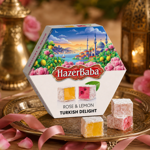 Hazer Baba Rose & Lemon Turkish Delight 250g