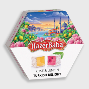 Hazer Baba Rose & Lemon Turkish Delight 250g