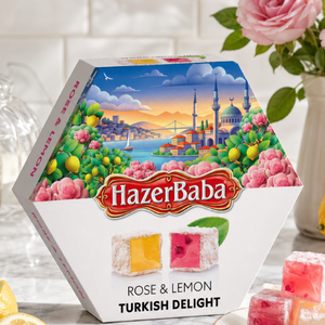 Hazer Baba Rose & Lemon Turkish Delight 250g