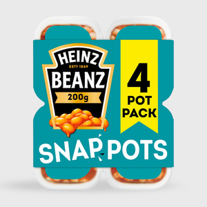 Heinz Baked Beans Snap Pots - 4 x 200g