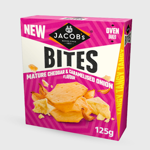 Jacob’s Mature Cheddar & Caramelised Onion Flavour Bites 125g