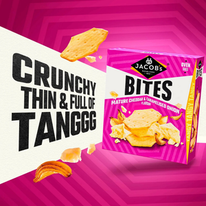 Jacob’s Mature Cheddar & Caramelised Onion Flavour Bites 125g
