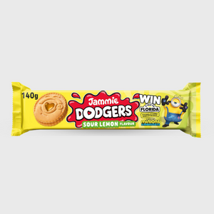 Jammie Dodgers Minions Biscuits Sour Lemon Flavour 140g