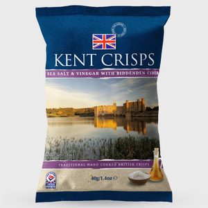 Kent Crisps Sea Salt & Vinegar with Biddenden Cider - 40g