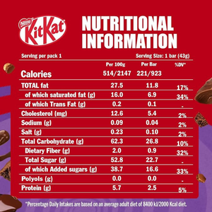 Kit Kat Chunky Chocolate Fudge Brownie Chocolate Bar 43g