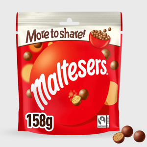 Maltesers Milk Chocolate Malt Balls Pouch Bag - 158g