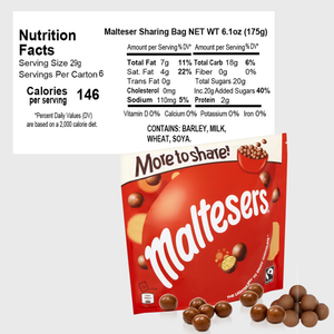 Maltesers Milk Chocolate Malt Balls Pouch Bag - 158g