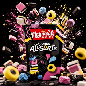 Maynards Bassetts Liquorice Allsorts Gift Box Carton 300g
