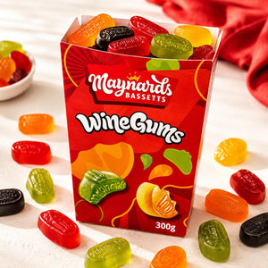 Maynards Bassetts Wine Gums Gift Box Carton 300g