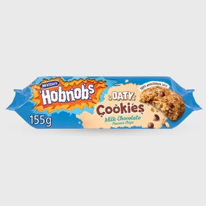 McVitie’s Hobnobs Oaty Cookies Milk Chocolate Cookies 155g