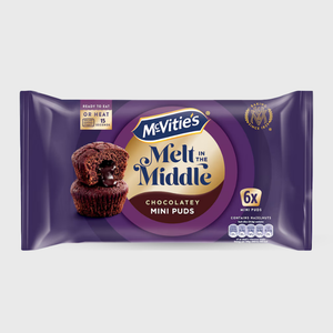 McVitie’s Melt in the Middle Chocolatey Mini Puds 6 Pack 162g